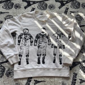 CHANEL Apollo Sweatshirt C63122K06167 White Youth Size S Print Long Sleeve